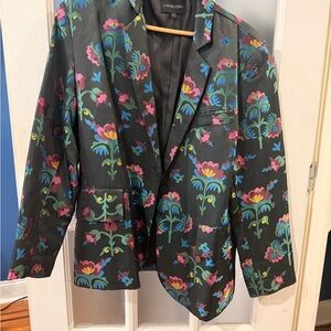 Cynthia Rowley Multicolor Floral Blazer